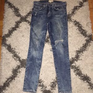 Current Elliot ripped skinny jeans size 27